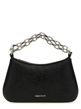 Bolso de piel de cordero negro