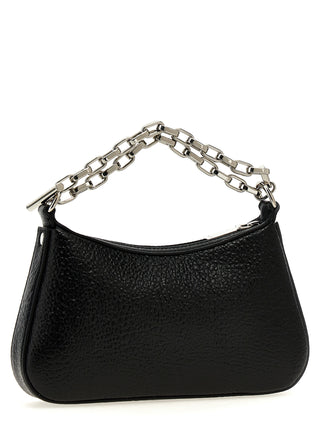 Bolso de piel de cordero negro