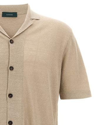 Beige Linen Blouse