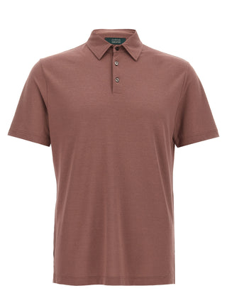 Brown Cotton Polo Shirt