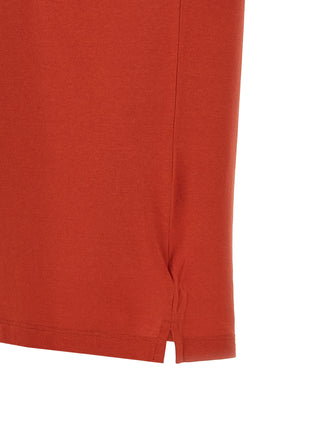 Orange Cotton Polo Shirt