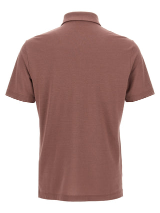 Brown Cotton Polo Shirt