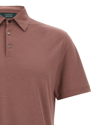 Brown Cotton Polo Shirt