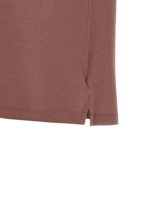 Brown Cotton Polo Shirt