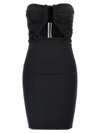 Black Nylon Short Dress