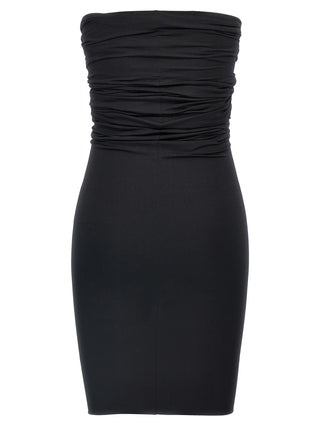 Black Nylon Short Dress
