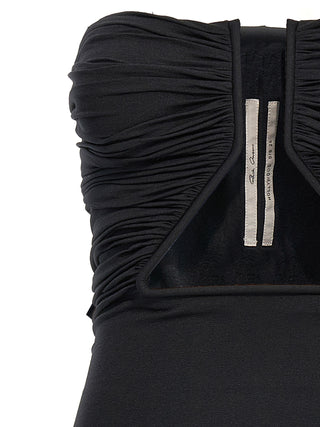 Black Nylon Short Dress