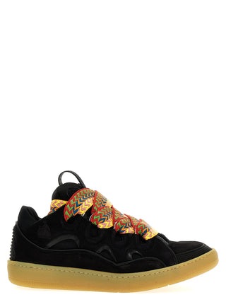Black Calfskin Chunky Sneakers