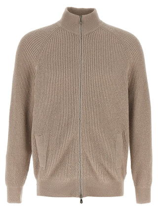 Beige Cotton Cardigan