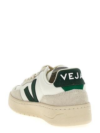 Bicolor Leather Low Top Sneakers