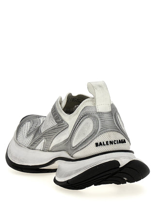 Gray Polyester Athletic Sneakers