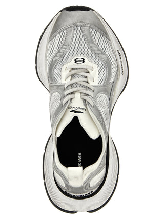 Gray Polyester Athletic Sneakers