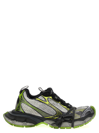 Gray Polyethylene Athletic Sneakers