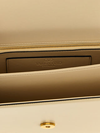 White Calfskin Shoulder Bag