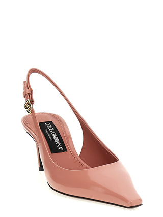 Multicolor Calfskin Mid Heel Pumps