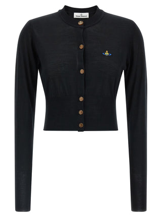 Black Wool Cardigan