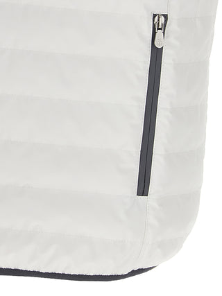 White Polyamide Sleeveless Jacket