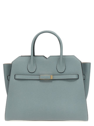 Gray Calfskin Handbag