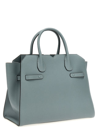Gray Calfskin Handbag