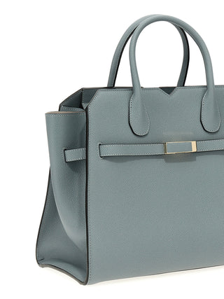 Gray Calfskin Handbag