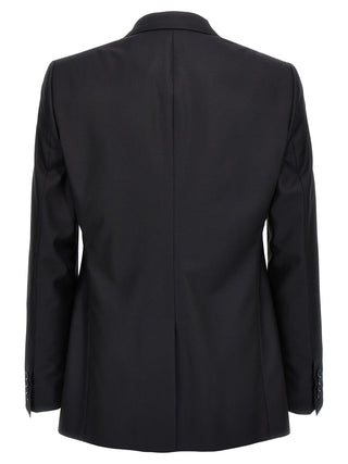 Blue Virgin Wool Two-Piece Suit
