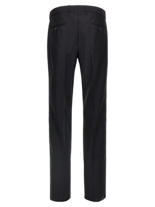 Blue Virgin Wool Two-Piece Suit