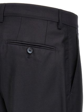 Blue Virgin Wool Two-Piece Suit
