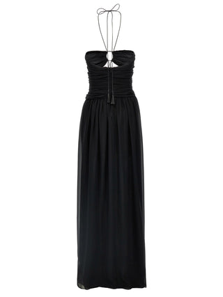Black Silk Long Dress