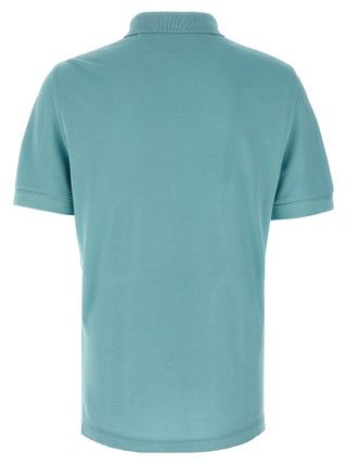 Blue Cotton Polo Shirt