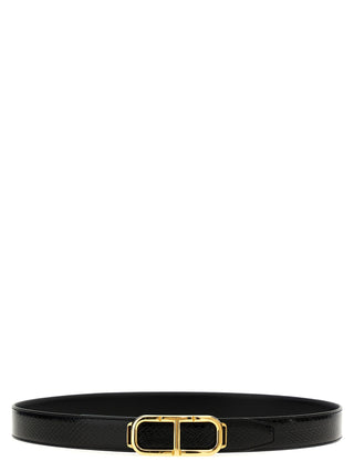 Black Leather Regular Belt