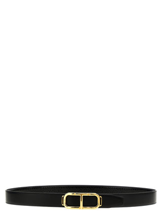 Black Leather Regular Belt
