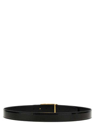 Black Leather Regular Belt