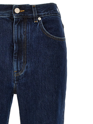 Jeans rectos de algodón orgánico azul