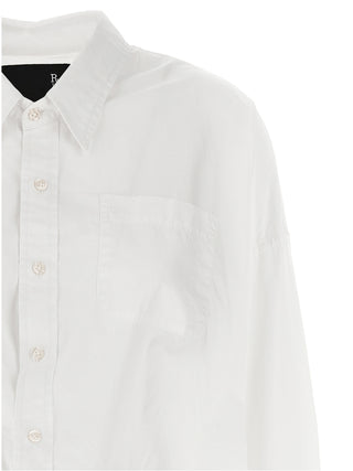 Blusa de algodón blanca