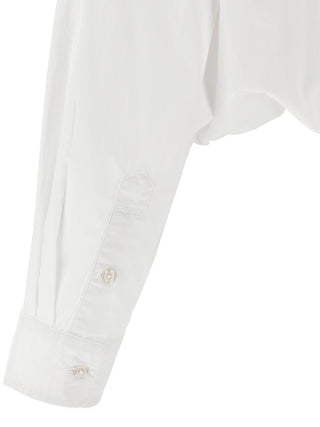Blusa de algodón blanca
