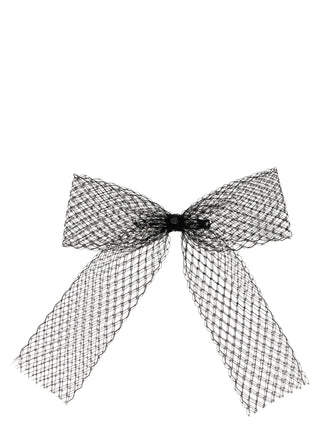 Black Polyester Hair Clip