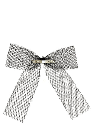 Black Polyester Hair Clip