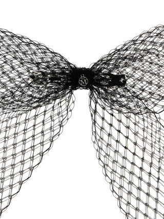 Black Polyester Hair Clip