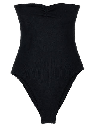 Black Polyamide One-Piece Swimsuit