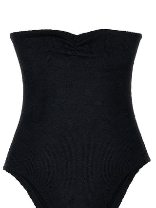 Black Polyamide One-Piece Swimsuit