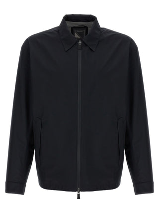 Black Polyester Shell Jacket