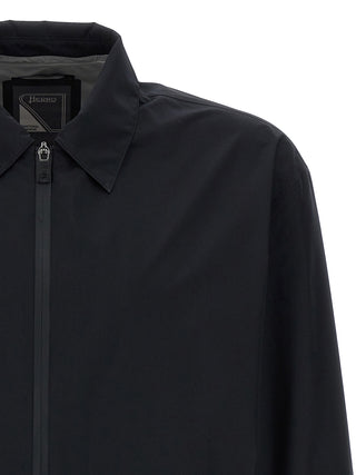 Black Polyester Shell Jacket