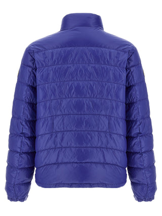 Blue Polyamide Full-Length Jacket