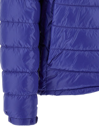 Blue Polyamide Full-Length Jacket