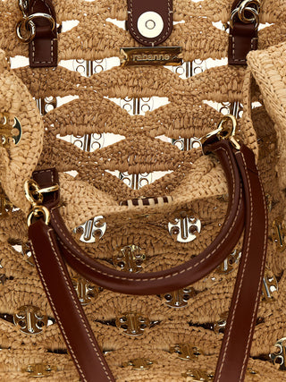 Beige Raffia Handbag