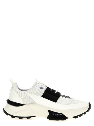Bicolor Calfskin Athletic Sneakers