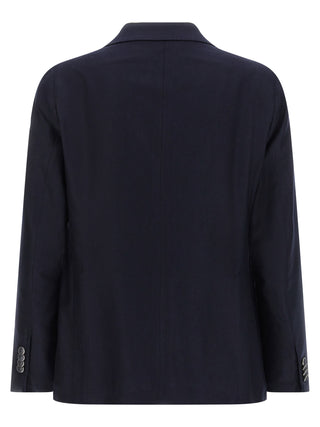 Blue Silk Blazer