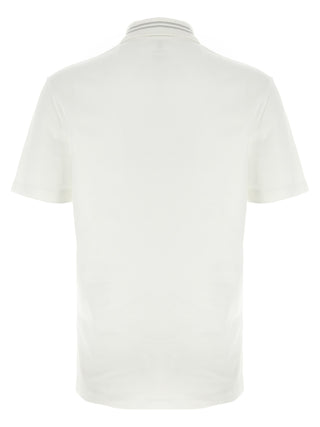 White Cotton Polo Shirt