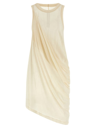 Vestido casual beige de algodón