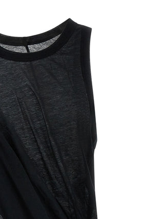 Black Cotton Casual Dress